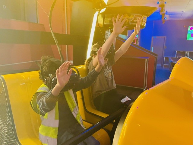 Photo of children in arcade 