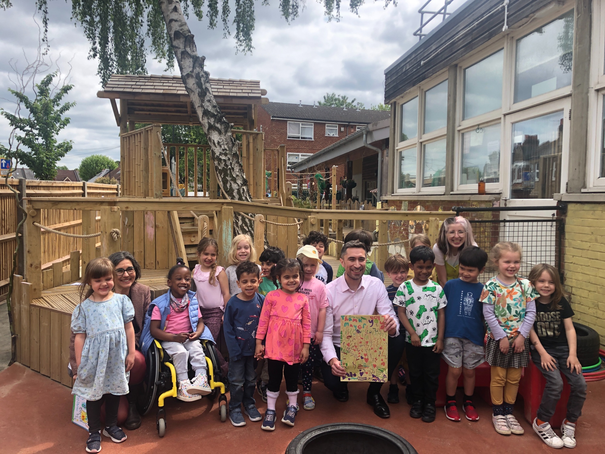 Damien Egan photo opening EY playground 